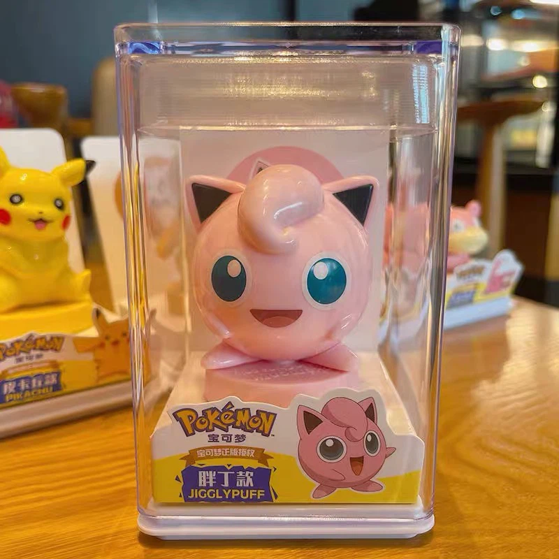 Pokemon Collectible Action Figure with Display Case, Cute Character Desktop Decor Toy, Gift for Collectors