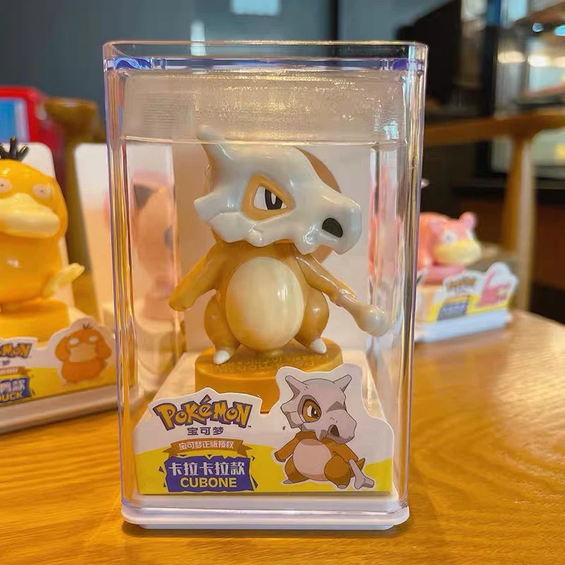 Pokemon Collectible Action Figure with Display Case, Cute Character Desktop Decor Toy, Gift for Collectors
