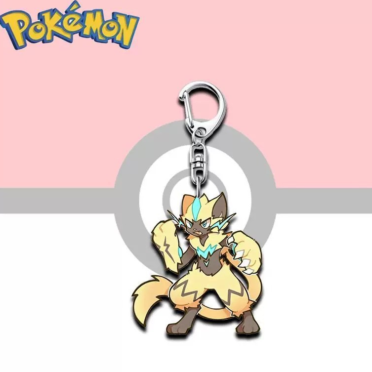 Lightning‑Theme Anime Acrylic Keychain, Metal Snap Hook Bag Charm Accessory for Collection
