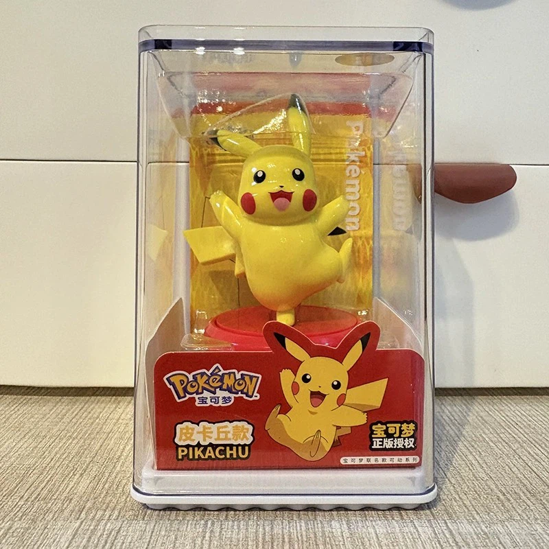 Pokemon Collectible Action Figure with Display Case, Cute Character Desktop Decor Toy, Gift for Collectors