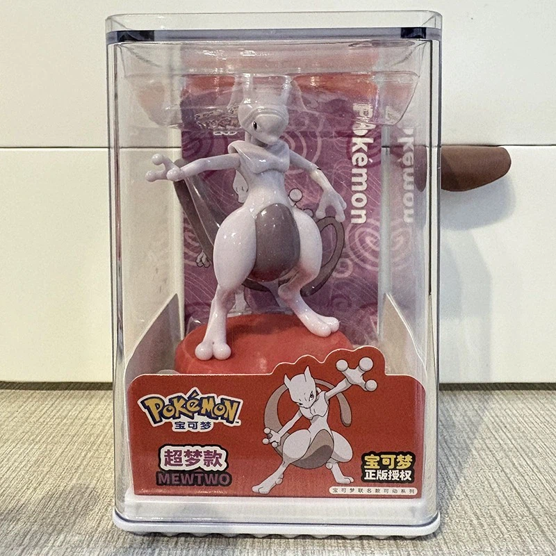 Pokemon Collectible Action Figure with Display Case, Cute Character Desktop Decor Toy, Gift for Collectors