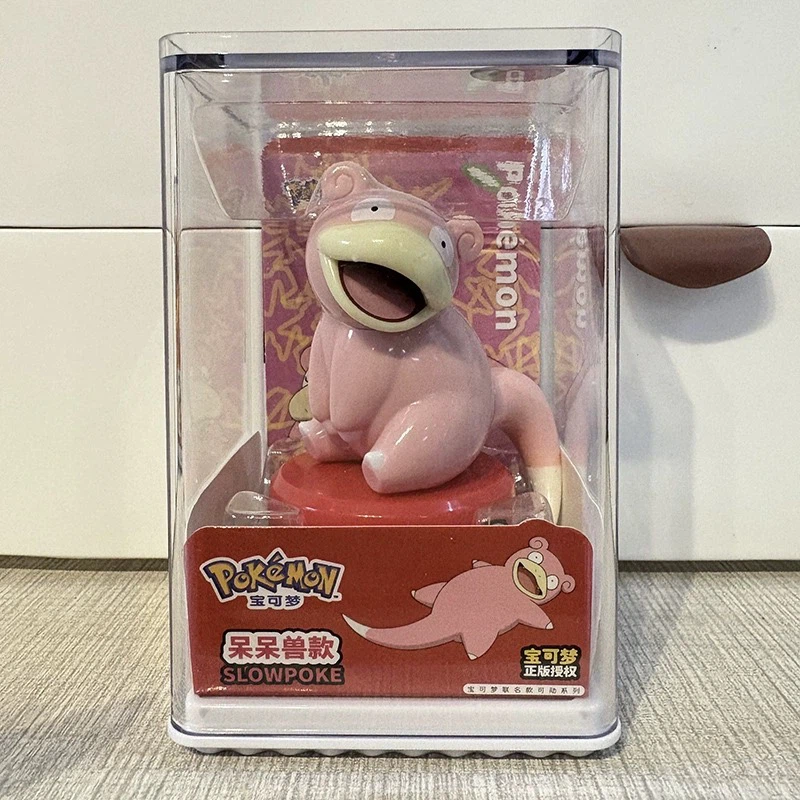 Pokemon Collectible Action Figure with Display Case, Cute Character Desktop Decor Toy, Gift for Collectors