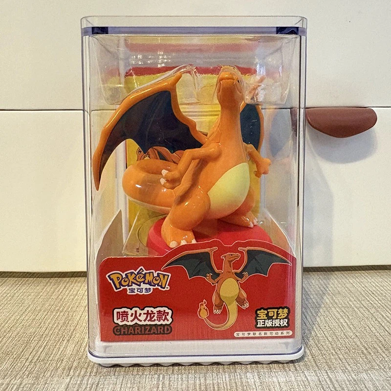 Pokemon Collectible Action Figure with Display Case, Cute Character Desktop Decor Toy, Gift for Collectors