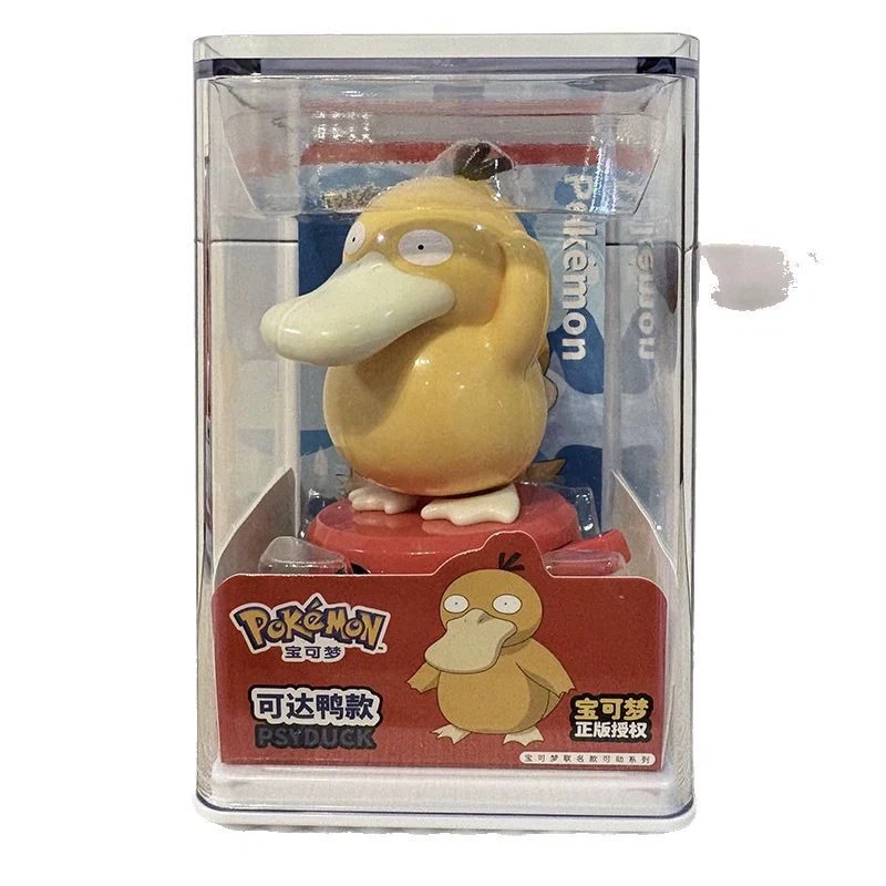 Pokemon Collectible Action Figure with Display Case, Cute Character Desktop Decor Toy, Gift for Collectors