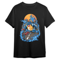 Giant Blue Creature City Scene Graphic Tee