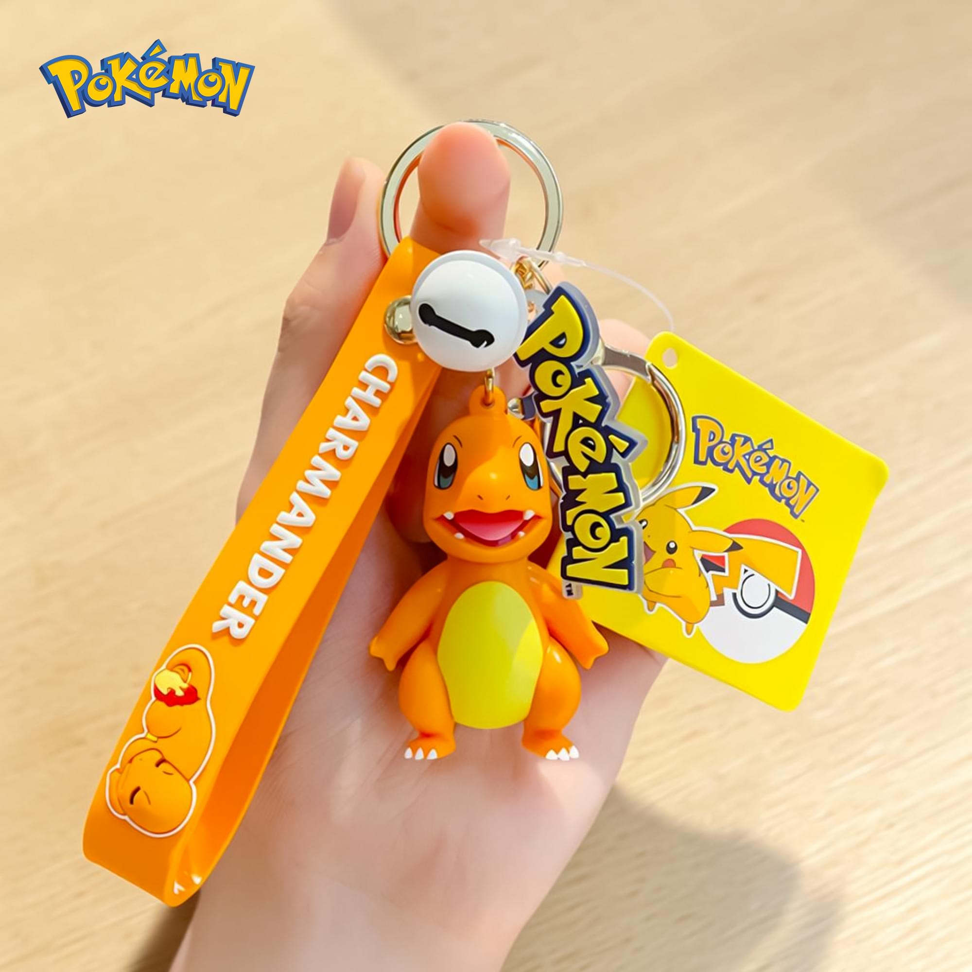 Pokemon 3D Figural Keychain With Printed Strap | Charmander