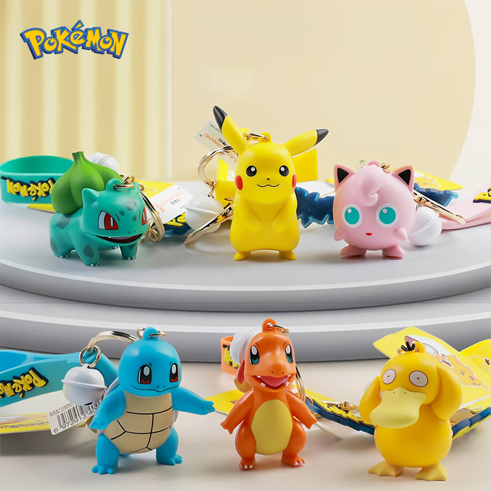 Pokemon 3D Figural Keychain With Printed Strap | Psyduck