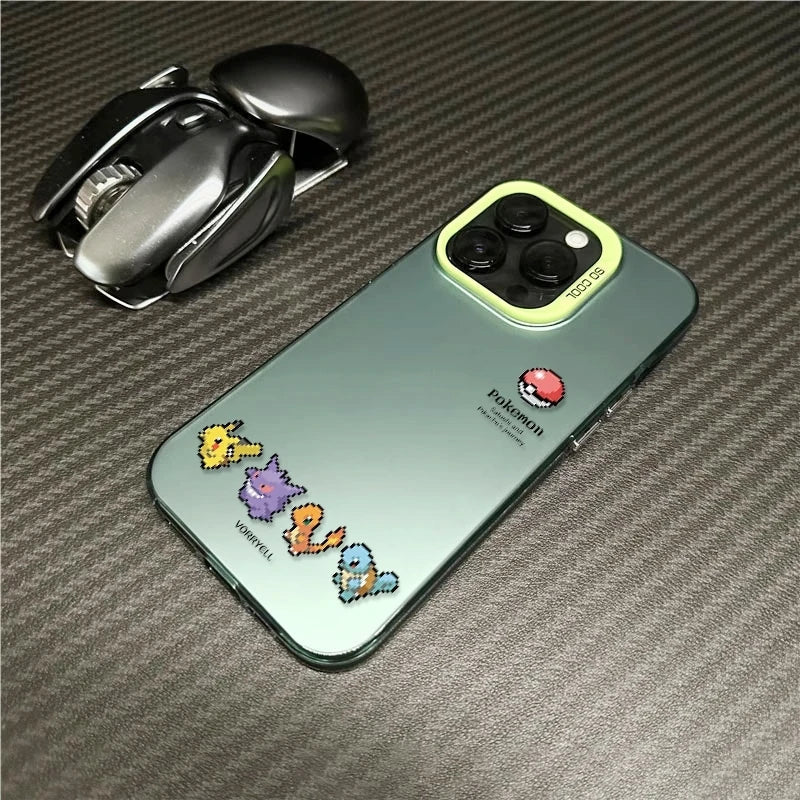 Cute Pixel Pokemon Pattern Phone Case For iPhone