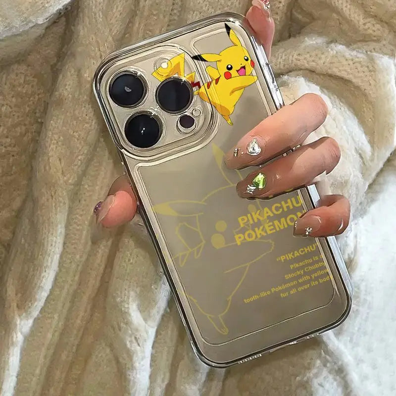 Cute Cartoon Pokemon Pikachu Phone Case For iPhone