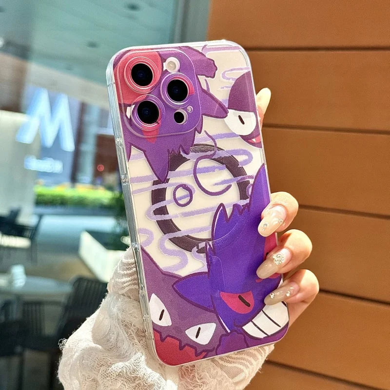 Cute Gengar Mega Phone Case For iPhone