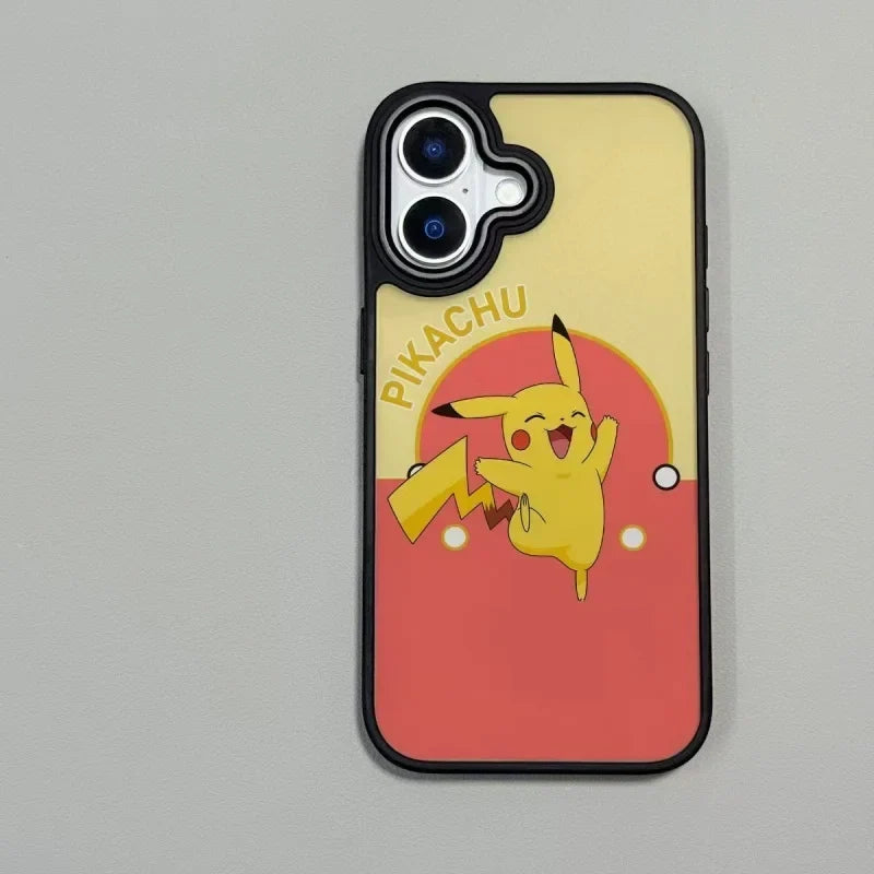 Luxury Pokemons Cute Picachu Phone Case For iPhone