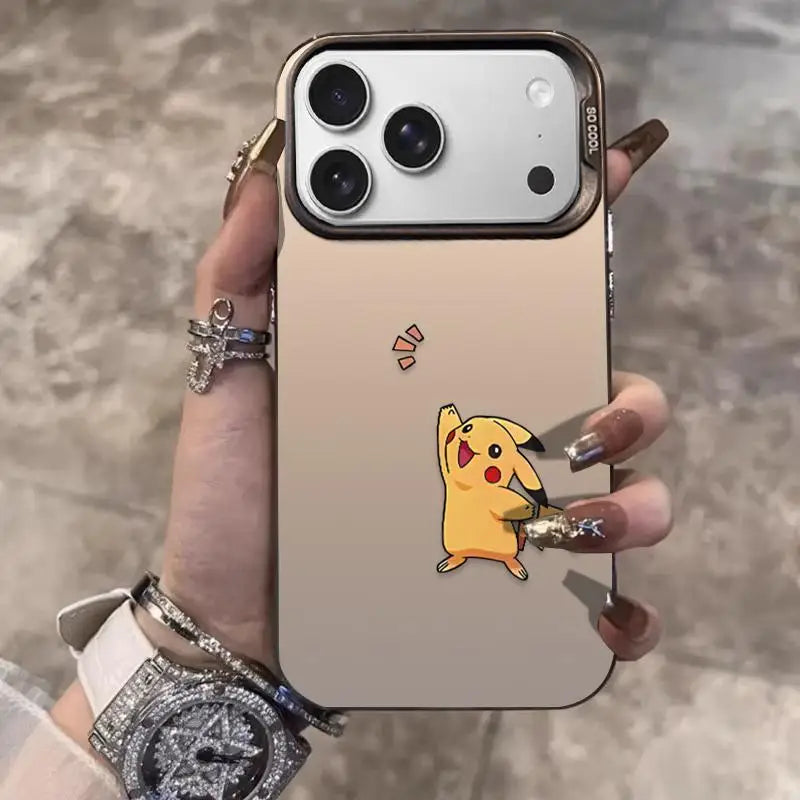 Hello Cute Pikachu Phone Case For iPhone
