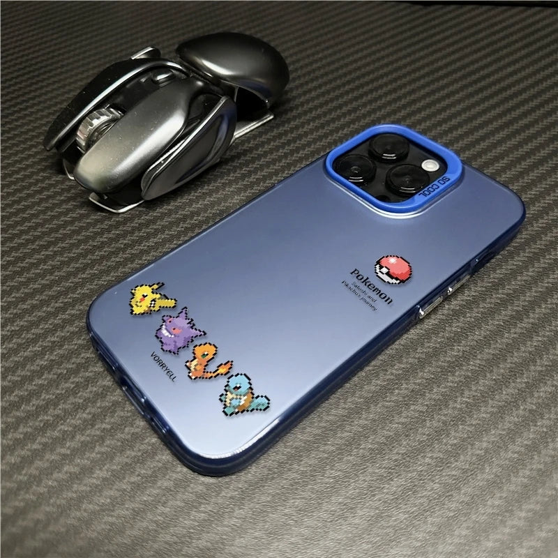 Cute Pixel Pokemon Pattern Phone Case For iPhone