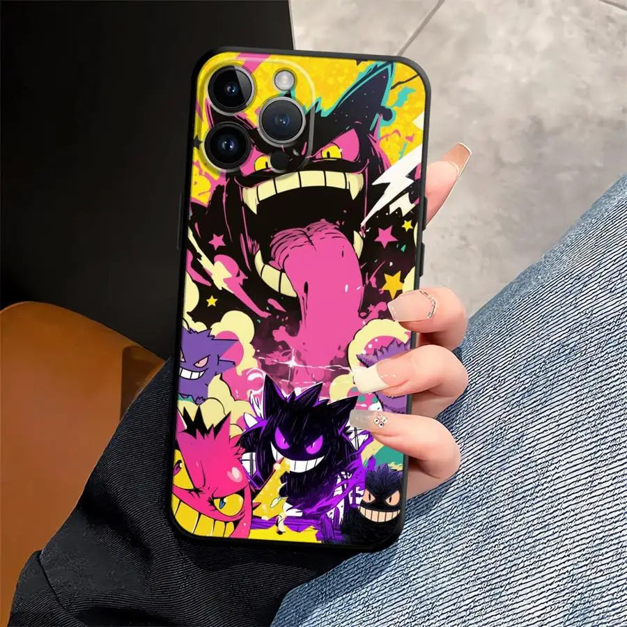 Hot Pokemon Gengar Funda Phone Cover Phone Case For Apple iPhone