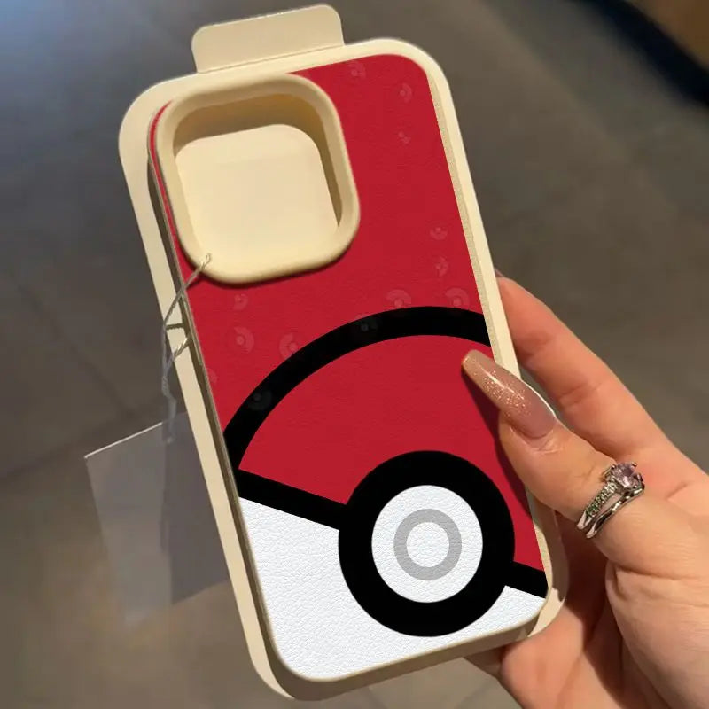 Cute Pokemon Poké Ball Pattern Phone Case For iPhone