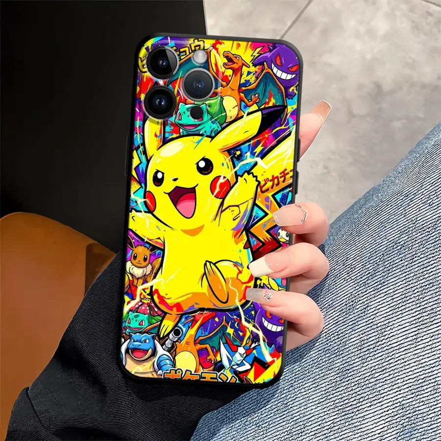 Hot Anime Pokemon Funda Phone Cover Phone Case For Apple iPhone