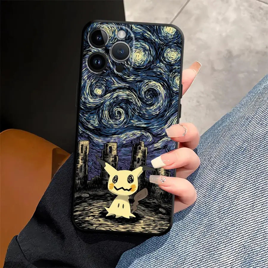 Hot Anime Pokemon Funda Phone Cover Phone Case For Apple iPhone
