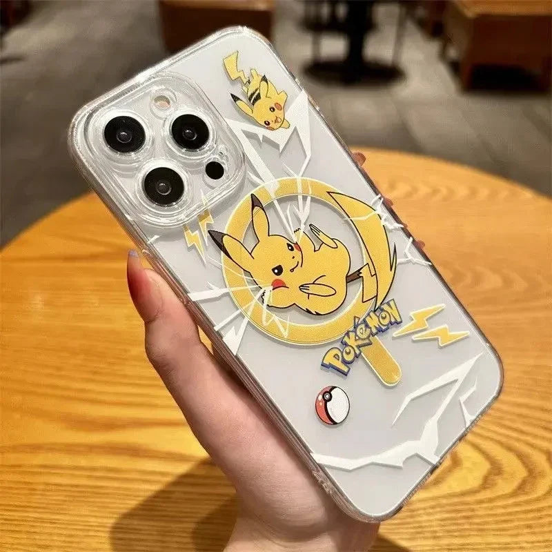 Cartoon Pokémon Pikachu Gengar For Magsafe Phone Case For iPhone