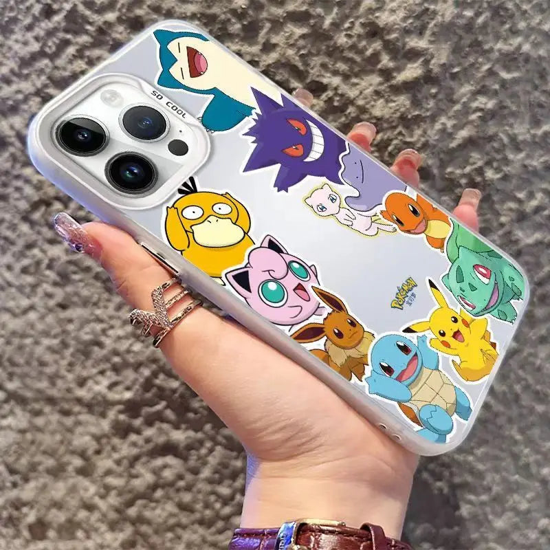 Cute Cartoon Pokemon Pikachu Phone Case For iPhone