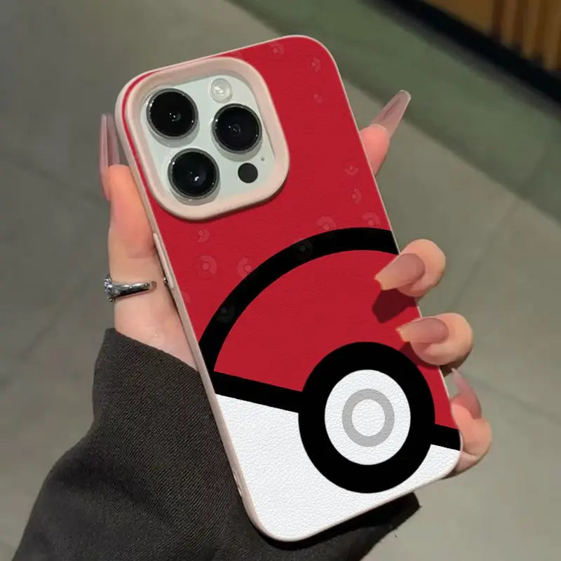 Cute Pokemon Poké Ball Pattern Phone Case For iPhone